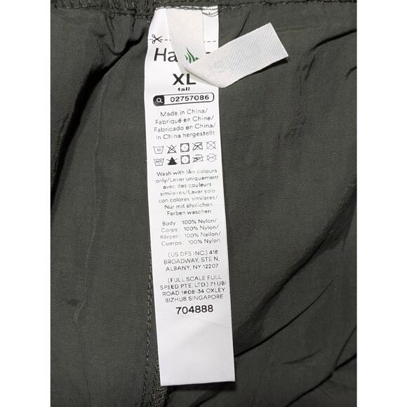 Halara Cargo Pants Womens X-Large Tall Army Green Nylon Wide Leg Pockets Relaxed - Picture 6 of 9